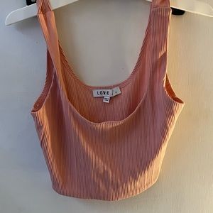 Pink crop tank